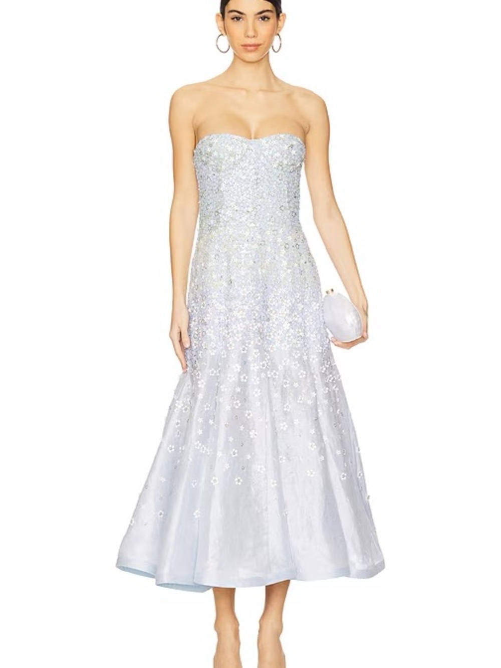 Vasilisa Petale Gown in Ice Blue